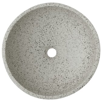 Opzetwasbak rond &Phi;41x14 cm keramiek grijs 4