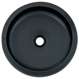 Opzetwasbak rond &Phi;41x14 cm keramiek zwart en blauw 4