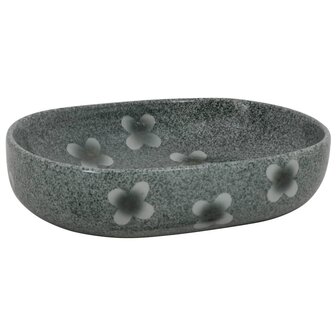 Opzetwasbak ovaal 59x40x14 cm keramiek blauw 2