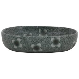 Opzetwasbak ovaal 59x40x14 cm keramiek blauw 3