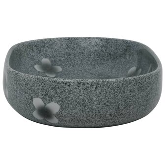 Opzetwasbak ovaal 59x40x14 cm keramiek blauw 5
