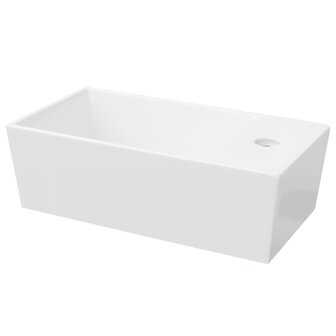   Wasbak 48x25x15 cm keramiek wit 5