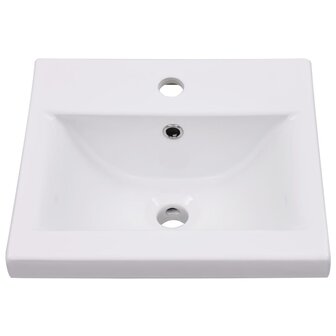 Inbouwwastafel 42x39x18 cm keramiek wit 3