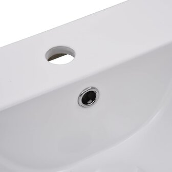 Inbouwwastafel 42x39x18 cm keramiek wit 5