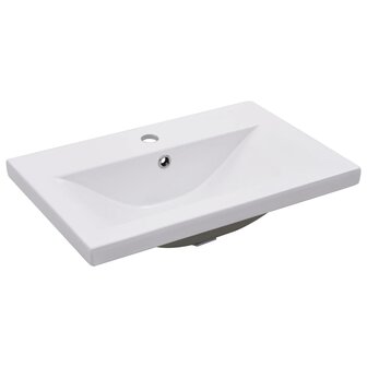 Inbouwwastafel 61x39,5x18,5 cm keramiek wit 2