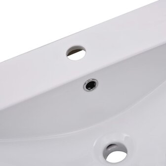 Inbouwwastafel 101x39,5x18,5 cm keramiek wit 5