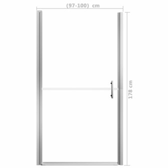 Douchedeur 100x178 cm gehard glas 5