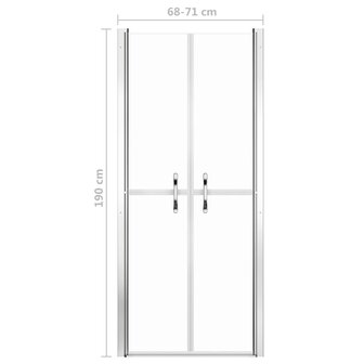 Douchedeur 71x190 cm ESG transparant 5