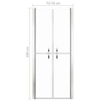 Douchedeur 76x190 cm ESG transparant 5