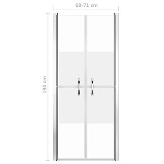 Douchedeur 71x190 cm ESG halfmat 5