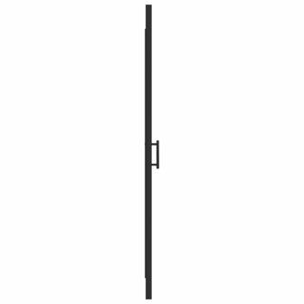 Douchedeur halfmat 81x195 cm gehard glas zwart 4