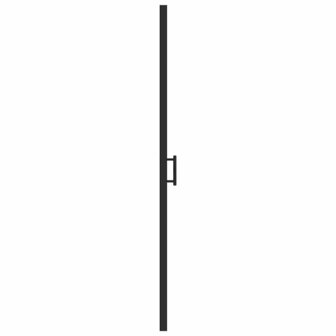Douchedeur halfmat 100x178 cm gehard glas zwart 4