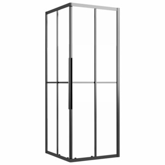 Douchecabine 70x70x180 cm mat ESG zwart 2