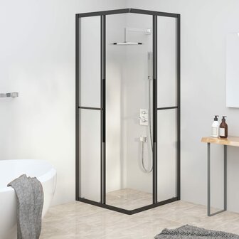 Douchecabine 70x70x180 cm mat ESG zwart 3