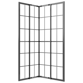 Douchecabine 80x70x180 cm mat ESG zwart 5