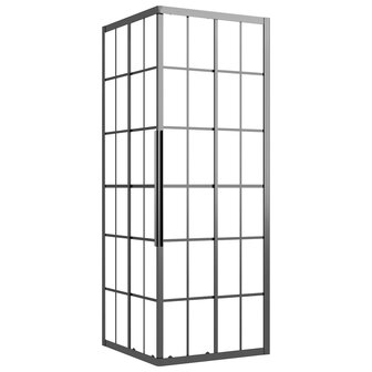 Douchecabine 80x80x180 cm mat ESG zwart 2