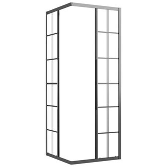 Douchecabine 80x80x180 cm mat ESG zwart 4