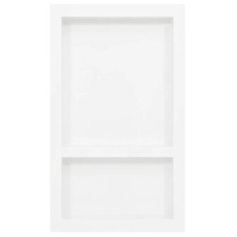 Douchenis met 2 vakken 41x69x9 cm hoogglans wit 2