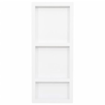Douchenis met 3 vakken 41x99x9 cm hoogglans wit 2