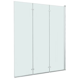 Douchewand inklapbaar 3 panelen 130x138 cm ESG 2