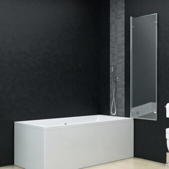 Douchewand inklapbaar 3 panelen 130x138 cm ESG 4