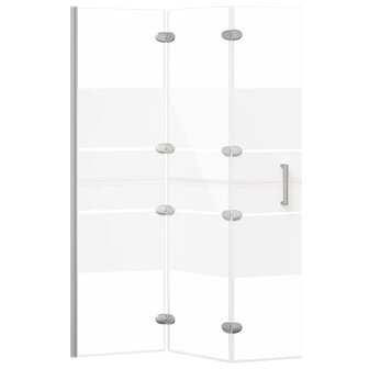 Douchewand inklapbaar 100x140 cm ESG wit 4