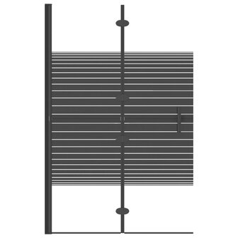 Douchewand inklapbaar 80x140 cm zwart 3