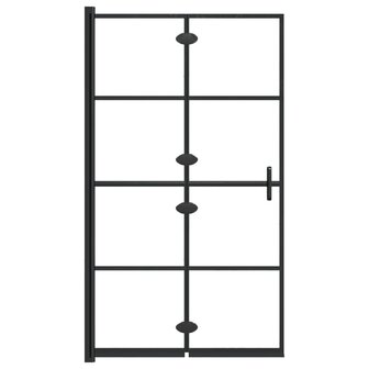 Douchewand inklapbaar 80x140 cm zwart 5