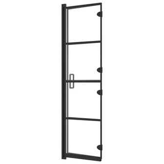Douchewand inklapbaar 80x140 cm zwart 6