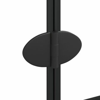 Douchewand inklapbaar 80x140 cm zwart 8