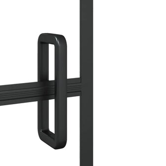 Douchewand inklapbaar 120x140 cm ESG zwart 7