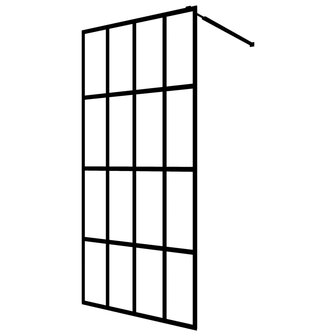 Inloopdouchewand 80x195 cm transparant gehard glas 2
