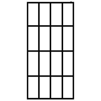 Inloopdouchewand 80x195 cm transparant gehard glas 3