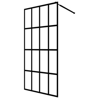 Inloopdouchewand 118x190 cm transparant gehard glas 2