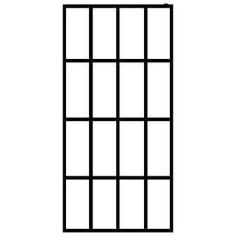 Inloopdouchewand 118x190 cm transparant gehard glas 3