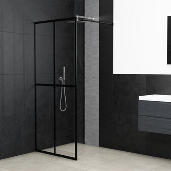 Inloopdouchewand 80x195 cm transparant gehard glas 1