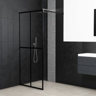 Inloopdouchewand 90x195 cm transparant gehard glas 1