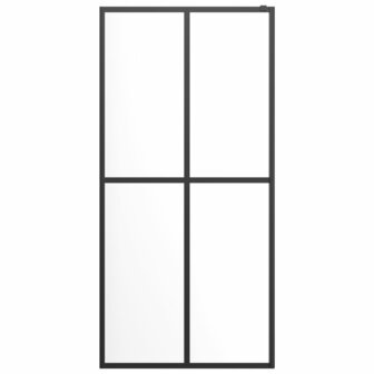 Inloopdouchewand 118x190 cm transparant gehard glas 4