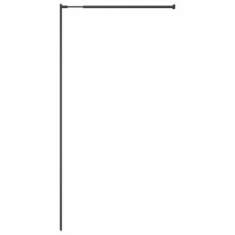 Inloopdouchewand 118x190 cm transparant gehard glas 6