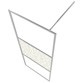 Inloopdouchewand met stenenmotief 100x195 cm ESG-glas 4