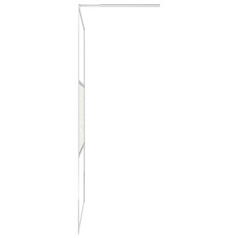 Inloopdouchewand met stenenmotief 100x195 cm ESG-glas 5