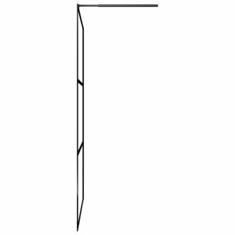 Inloopdouchewand transparant 80x195 cm ESG-glas zwart 4
