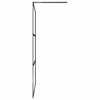 Inloopdouchewand transparant 100x195 cm ESG-glas zwart 4