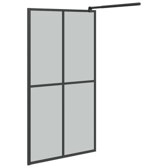 Inloopdouchescherm 100x195 cm donker gehard glas 5