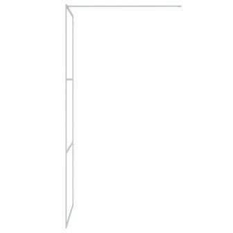 Inloopdouchewand 80x195 cm transparant ESG-glas zilverkleurig 4
