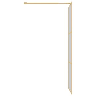 Inloopdouchewand transparant 90x195 cm ESG-glas goudkleurig 4
