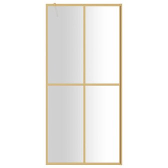 Inloopdouchewand transparant 80x195 cm ESG-glas goudkleurig 3