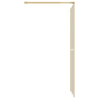 Inloopdouchewand transparant 100x195 cm ESG-glas goudkleurig 4