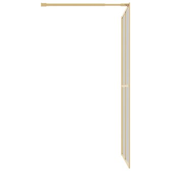 Inloopdouchewand transparant 118x195 cm ESG-glas goudkleurig 4