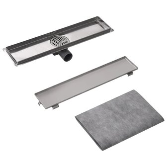 Doucheputje rechthoekig 530x140mm roestvrij staal 5